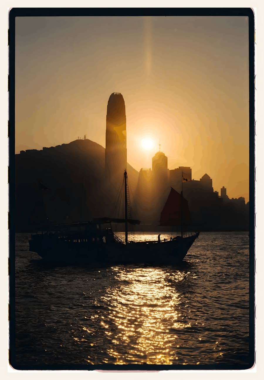 Victoria Harbour at Sunset