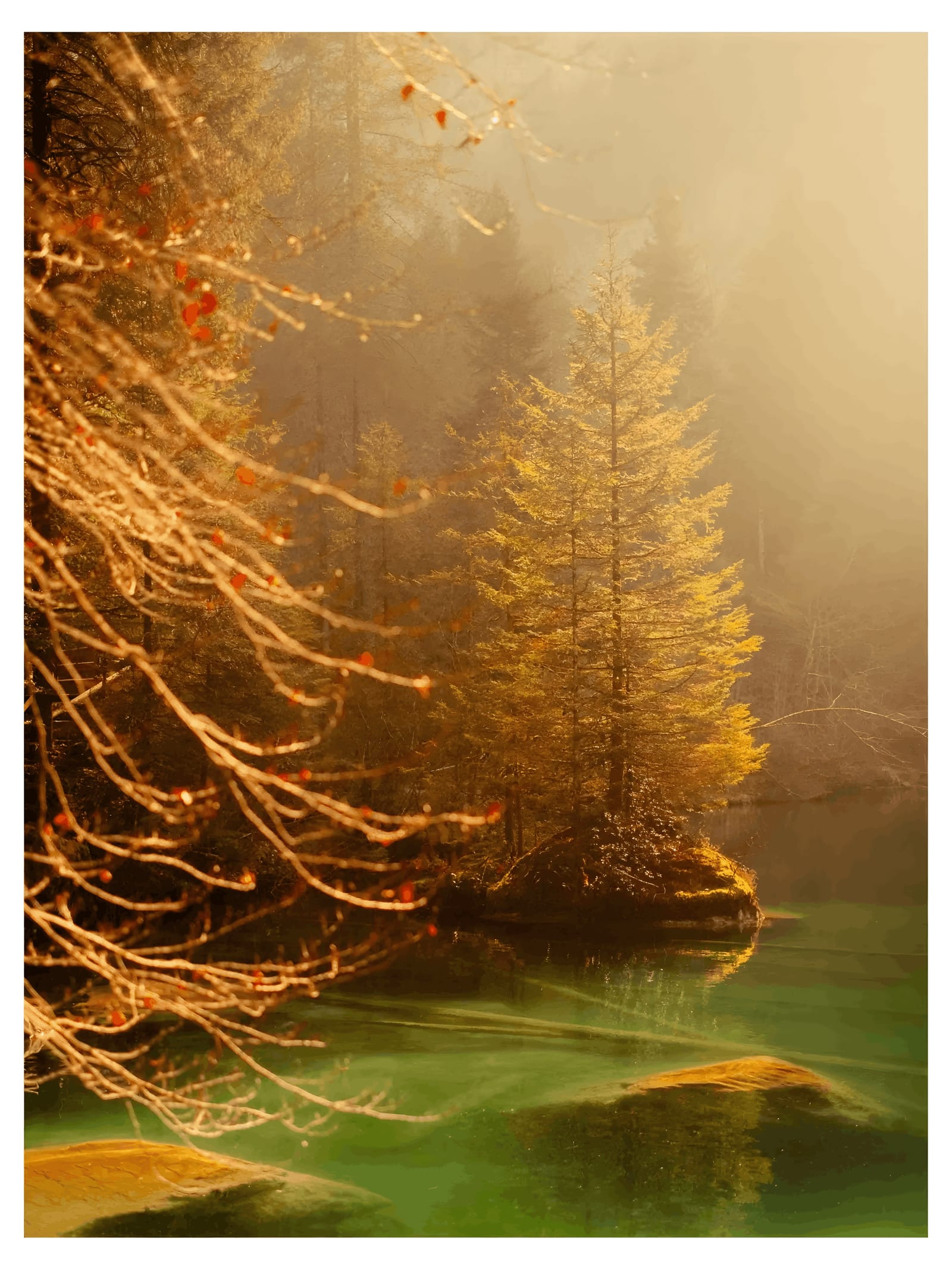 Alpine Lake Larches
